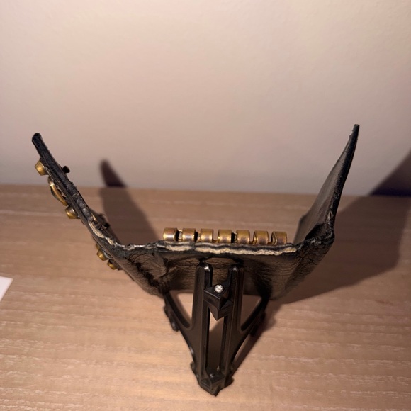 Balenciaga Classic Moto Leather Wallet Black w Antique Brass Hardware - Picture 5 of 10